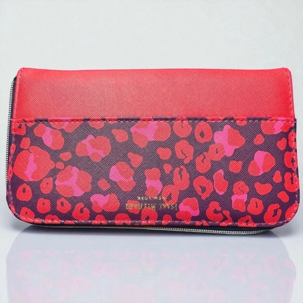 Isaac Mizrahi Poppy Leopard Cosmetic Brush Case NWOT